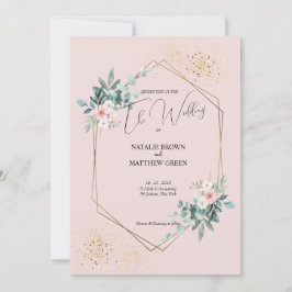 Elegant Greenery Eucalyptus bröllopsinbjudan Inbjudningar