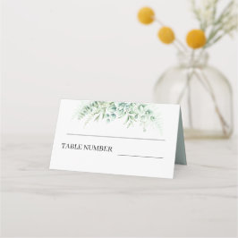 Elegant Greenery Eucalyptus Löv Bröllop Placeringskort
