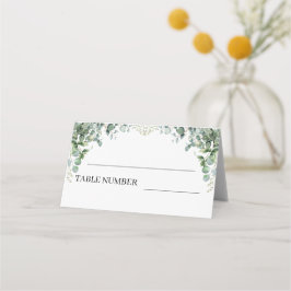 Elegant Greenery Eucalyptus Löv Bröllop Placeringskort
