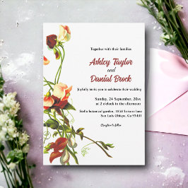 Elegant Greenery Eucalyptus Ro Blommigt Bröllop Inbjudningar