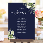 Elegant Greenery Foliage Seite Plan Bordsnummer<br><div class="desc">Dessa elegant bordsnummer i bröllop,  löv,  som är havskräfta,  kan vara personlig med gästernas sittplan i chic typografi. Korten skrivs ut på framsidan och baksidan (dubblan). Designad av Thisisnotme©</div>