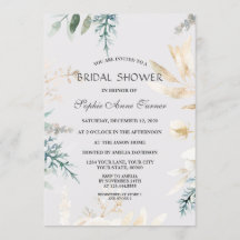 Elegant Greenery Guld Löv Möhippa