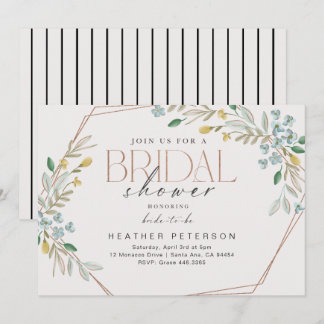 Elegant Greenery Inbjudningar