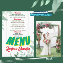 Elegant Greenery Minimalist Anpassningsbar Photo B