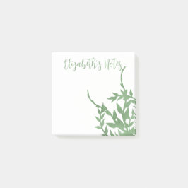 Elegant Greenery Post-it Block