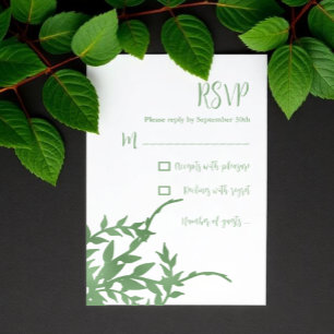 Elegant Greenery Quinceañera OSA Kort