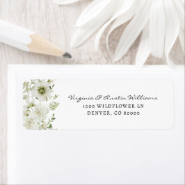 Elegant Greenery Returadressetikett Returadress Etikett