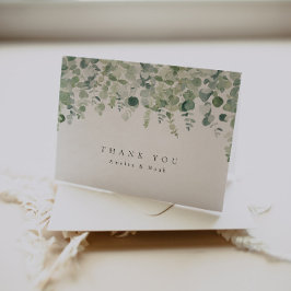 Elegant Greenery Tack vykort