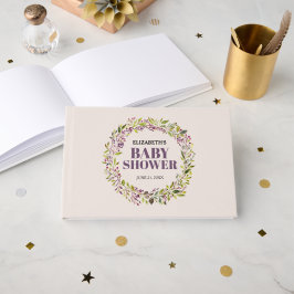 Elegant Greenery WAN Baby Shower Gästböcker