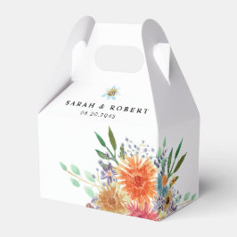 Elegant Greenery Watercolor Möhippa Presentaskar