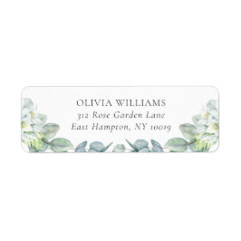 Elegant Greenery White Flowers Returadress Returadress Etikett