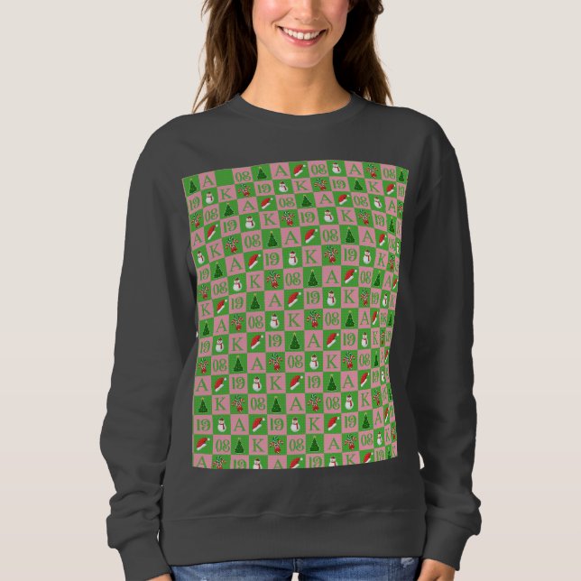 Elegant grekisk systerskap 1908 jul t shirt (Framsida)