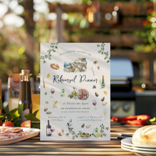 Elegant grekiska   Upprepningsmiddag Inbjudningar