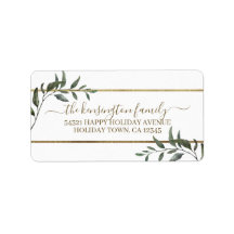 Elegant Grenar Gold Foil Helgdag