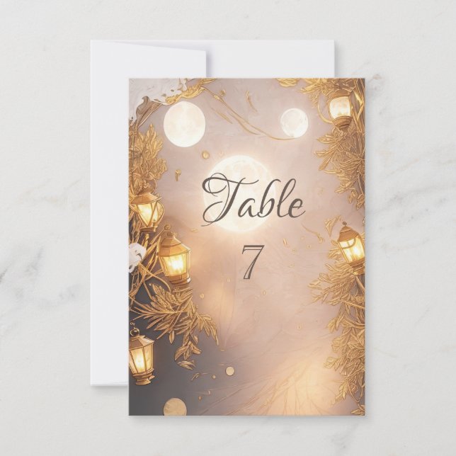 Elegant Grenar Rustic Lantern Inbjudningar (Framsida)