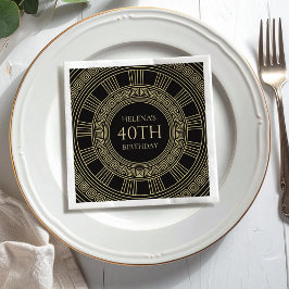 Elegant Grethday Party med anpassade färger Pappersservett