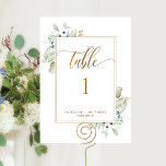 Elegant Grey Bröllop Bordsnummer, Vita<br><div class="desc">Hjälp dina gäster att hitta bord med det här eleganten gröna bordsnumret kort. Det finns tillgängliga matchande platsplankort. Ram i vitt med delikat grönt vattenfärgsdetaljer som visar bordsnumrets personlig med namn och händelse. Kort på dubblan så att gästerna kan se från båda, fram eller bak. Rymden ge dig fri att...</div>