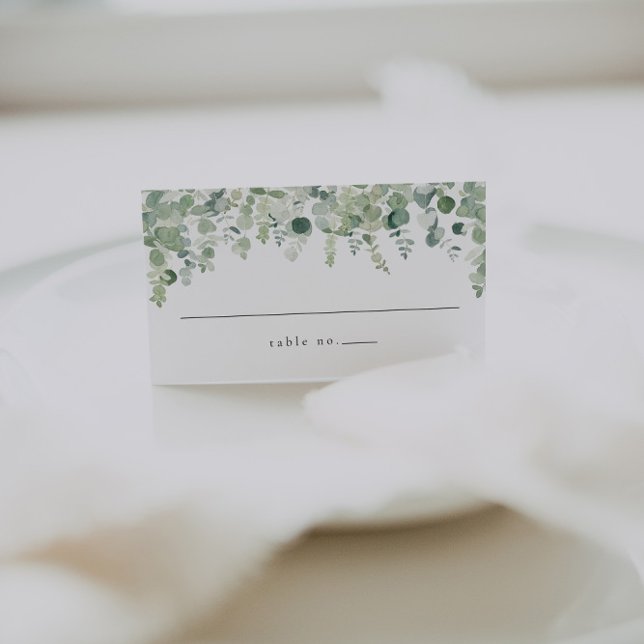 Elegant Grey Bröllop Place Cards Placeringskort (Skapare uppladdad)
