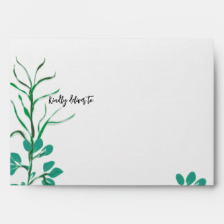 Elegant Grey Bröllop Stationery-kuvert