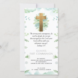 Elegant Grey First Communion Bookmark Favor Tack Kort