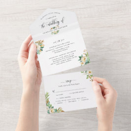 Elegant Grey Gult Bröllop med perforerad OSA
