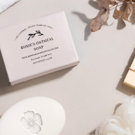 Elegant Grey Handmade Beauty Skincare Product Stämpel
