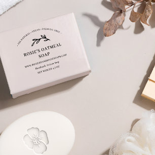 Elegant Grey Handmade Beauty Skincare Product Stämpel