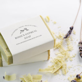 Elegant Grey Handmade Beauty Skincare Product Stämpel
