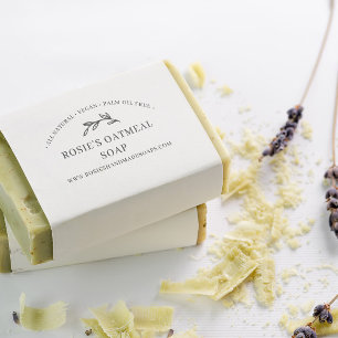 Elegant Grey Handmade Beauty Skincare Product Stämpel