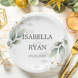 ELEGANT Grey Löv Guld Bröllop