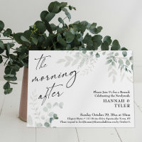 Elegant Grey och skript morgonen efter