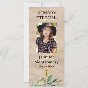 Elegant Grey Orthodox Christian Funeral Prayer