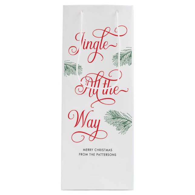 Elegant Grey Red Calligraphy jul (Framsidan)