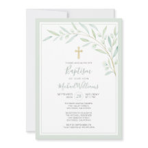 Elegant Grey Watercolor Kön Neutral baptism
