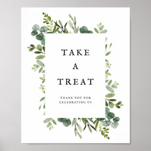 Elegant Grey Wedding Favors Poster
