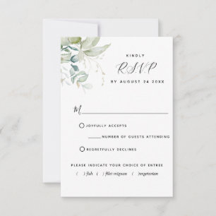 Elegant Grey with/out Meal Choices OSA kort