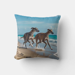 Elegant Greyhound Dekorativ kudde