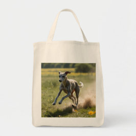 Elegant Greyhound Livsmedel Tote Tygkasse