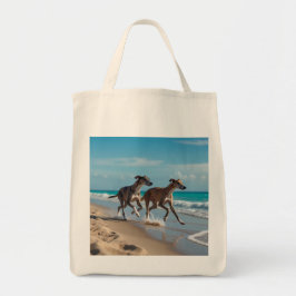 Elegant Greyhound Livsmedel Tote Tygkasse