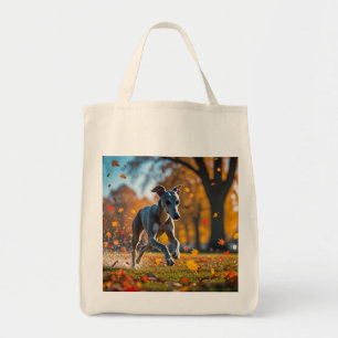 Elegant Greyhound Livsmedel Tote Tygkasse