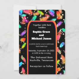 Elegant grön blad naturdesign | Minimal botanik Inbjudningar