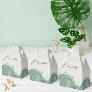 Elegant grön guldglitter - Personalisera + logotyp Presentaskar