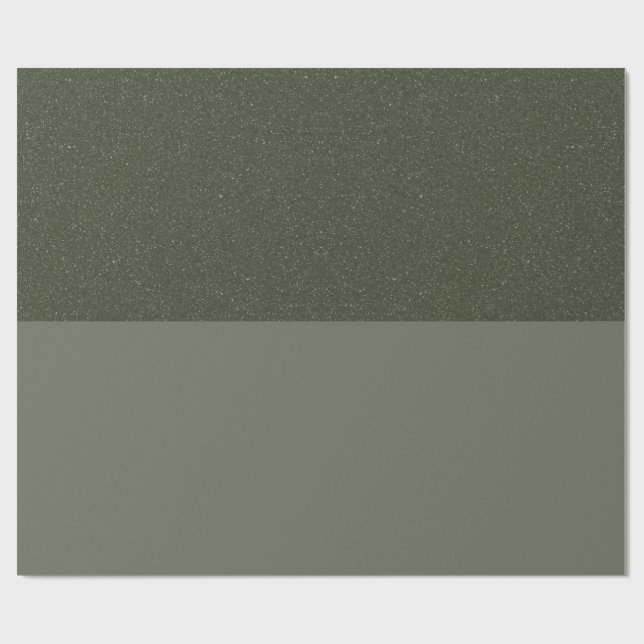 Elegant grön mossingspapper – Kan anpassas Presentpapper (Platt)