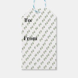 Elegant grön rullskänkningsetikett – Kan anpassas Presentetikett