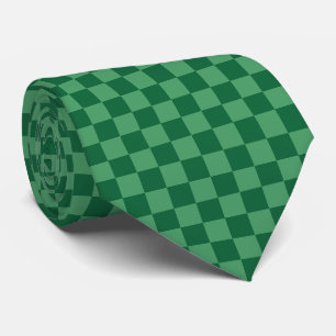 Elegant grön rutig design slips