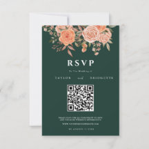 Elegant grön smaragd Blommig Höst Bröllop Välkomme