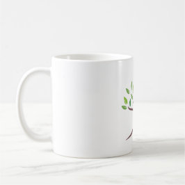 Elegant Grön Träd Minimalistisk Klassisk Mugg