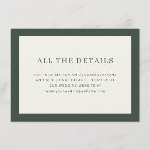Elegant grön typografisk tilläggskort