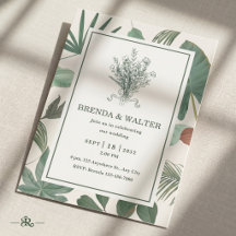 Elegant grönska blad botanisk skiss