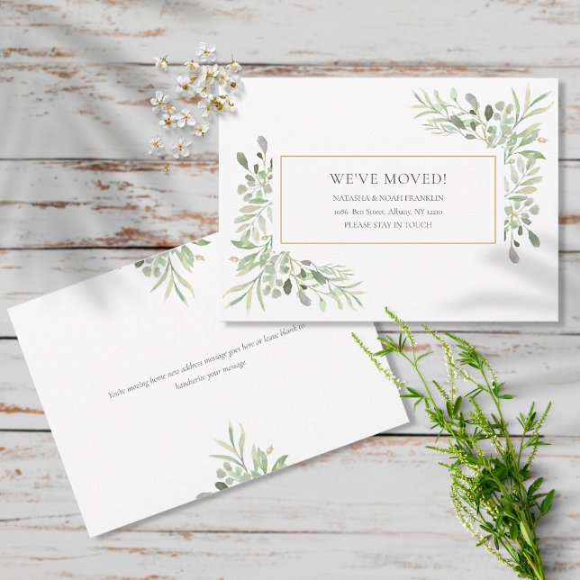 Elegant grönska flyttar meddelande (Skapare uppladdad)